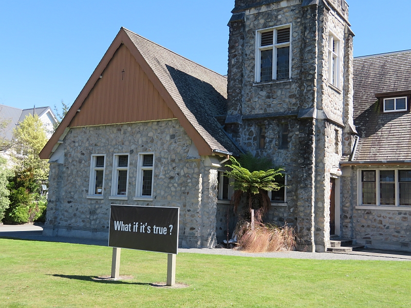 Church with sign "What if it's true?"